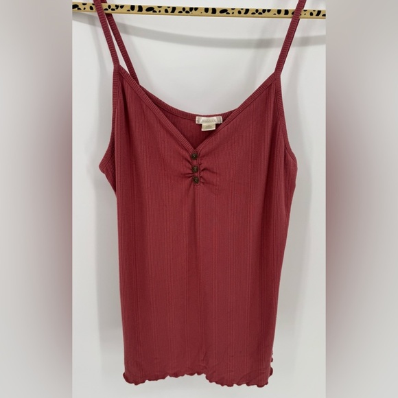 Bozzolo Women's Rust Cropped Knit Tank - Picture 1 of 8